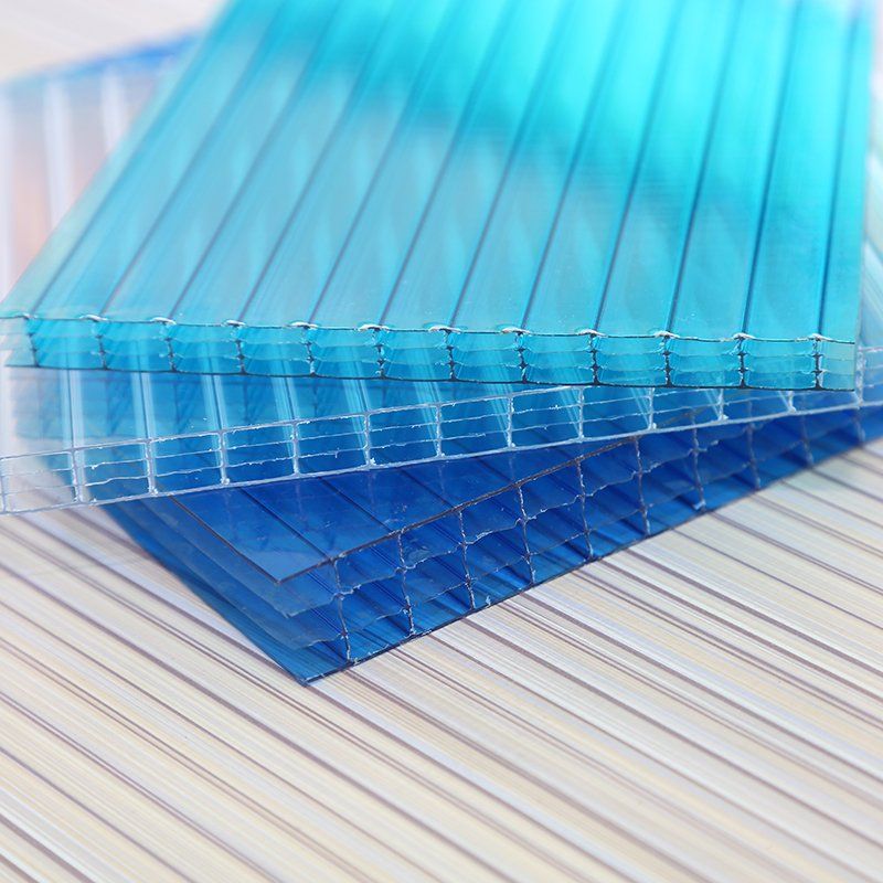 SGS Approved Hollow Polycarbonate Sheet UV Coated for Roofing