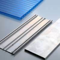 customized aluminium h profile polycarbonate sheet aluminum profiles for clean room