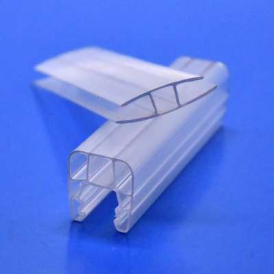 Chinese factory uv protected plastic pc h&u profile